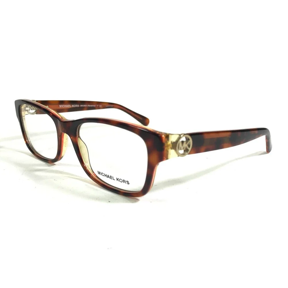 Michael Kors Eyeglasses Frames MK 8001 Ravenna 3004 Tortoise Rectangle 53-18-140 - Picture 5 of 11